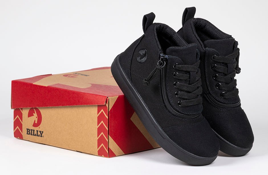 Black to the Floor BILLY D|R Short Wrap High Tops - BILLY Footwear® Canada