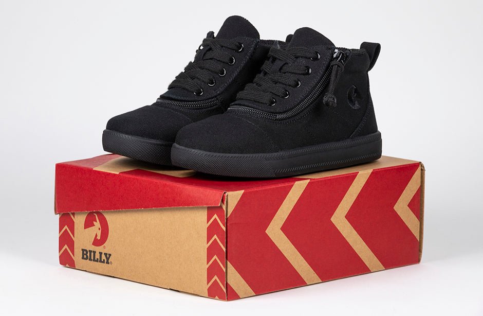 Black to the Floor BILLY D|R Short Wrap High Tops - BILLY Footwear® Canada