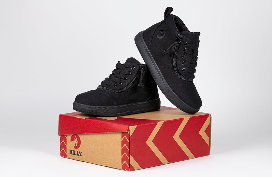 Black to the Floor BILLY D|R Short Wrap High Tops - BILLY Footwear® Canada