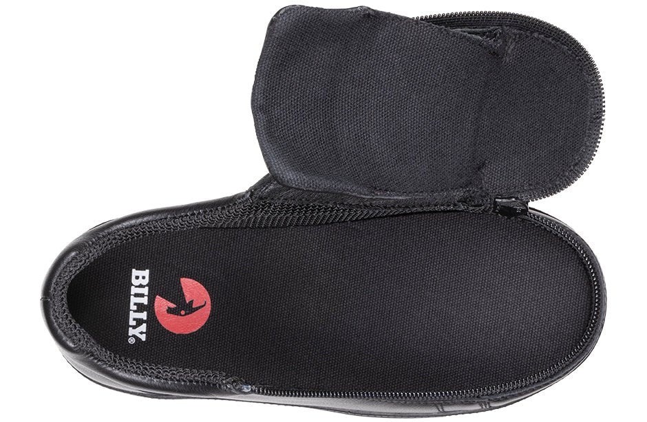 Black to the Floor Leather BILLY Classic D|R II Low Tops - BILLY Footwear® Canada