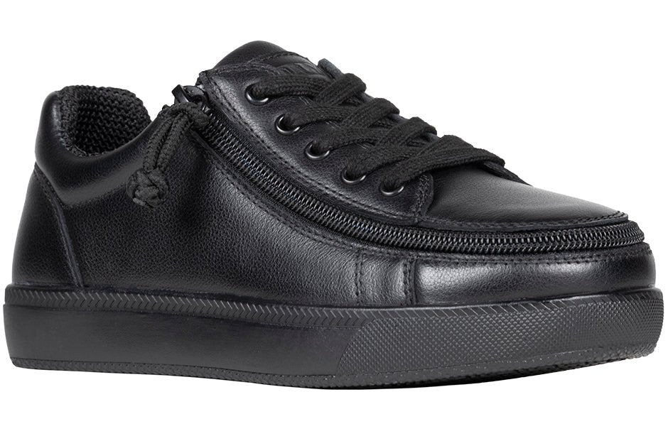 Black to the Floor Leather BILLY Classic D|R II Low Tops - BILLY Footwear® Canada