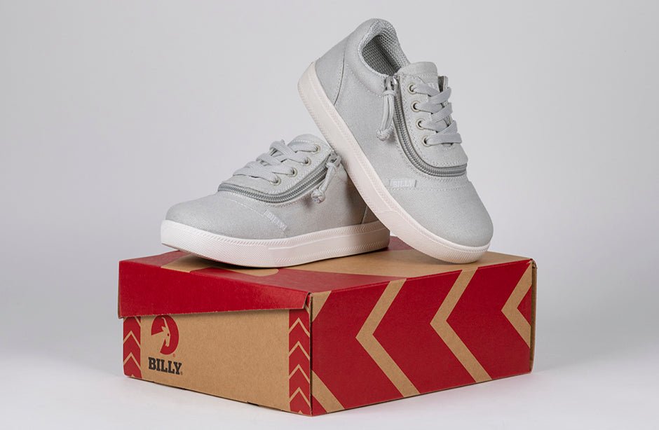 Grey BILLY D|R Short Wrap Low Tops - BILLY Footwear® Canada