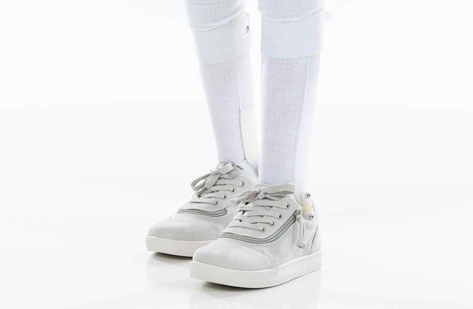 Grey BILLY D|R Short Wrap Low Tops - BILLY Footwear® Canada