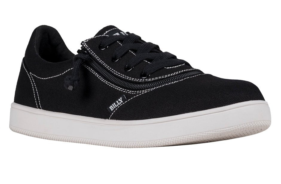 Men's Black/White Stitch BILLY Sneaker Low Tops - BILLY Footwear® Canada