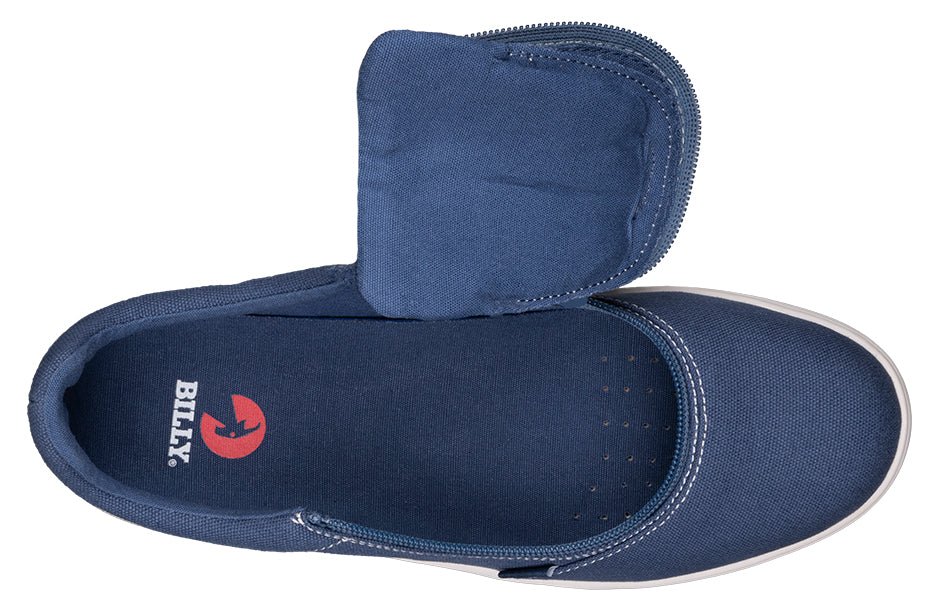 Men's Blue/White Stitch BILLY Sneaker Low Tops - BILLY Footwear® Canada