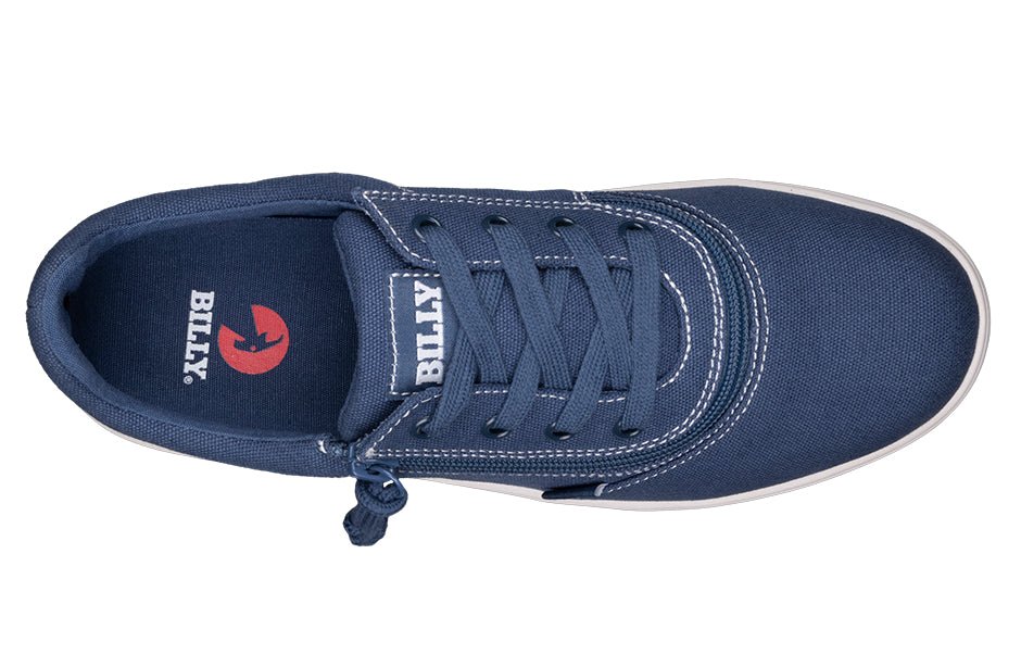 Men's Blue/White Stitch BILLY Sneaker Low Tops - BILLY Footwear® Canada