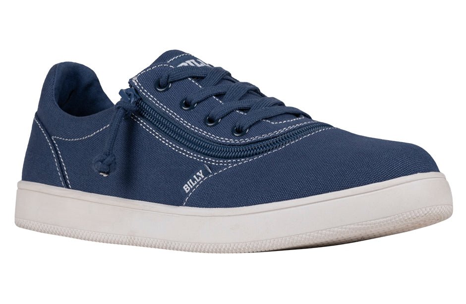 Men's Blue/White Stitch BILLY Sneaker Low Tops - BILLY Footwear® Canada