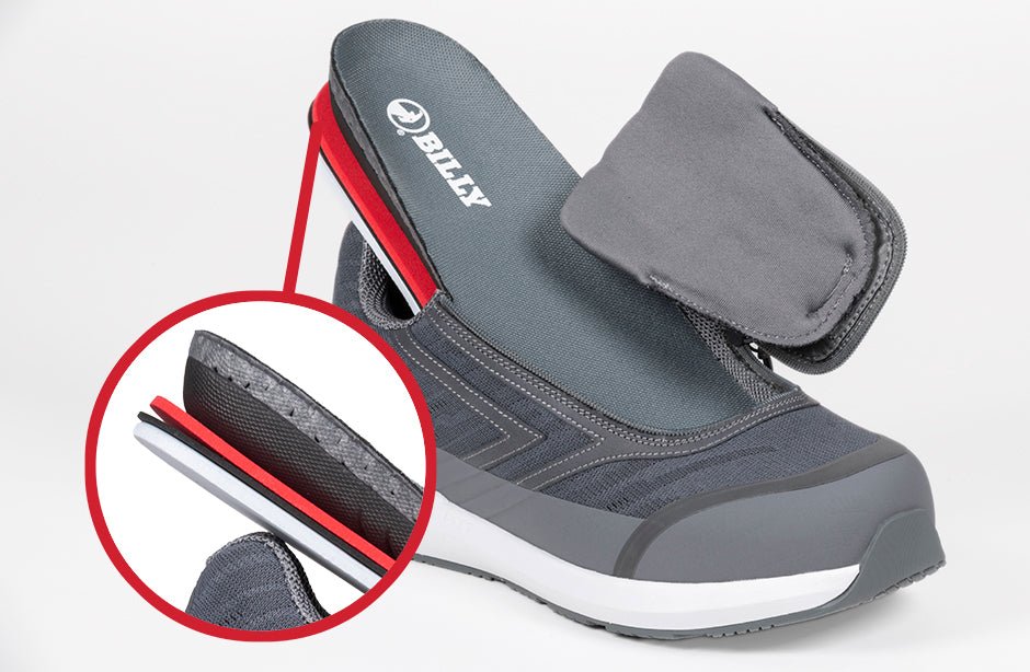 Men's Charcoal BILLY Goat AFO-Friendly Shoes - BILLY Footwear® Canada