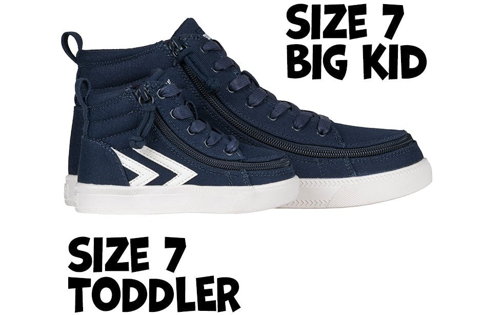 Navy/White BILLY CS Sneaker High Tops - BILLY Footwear® Canada