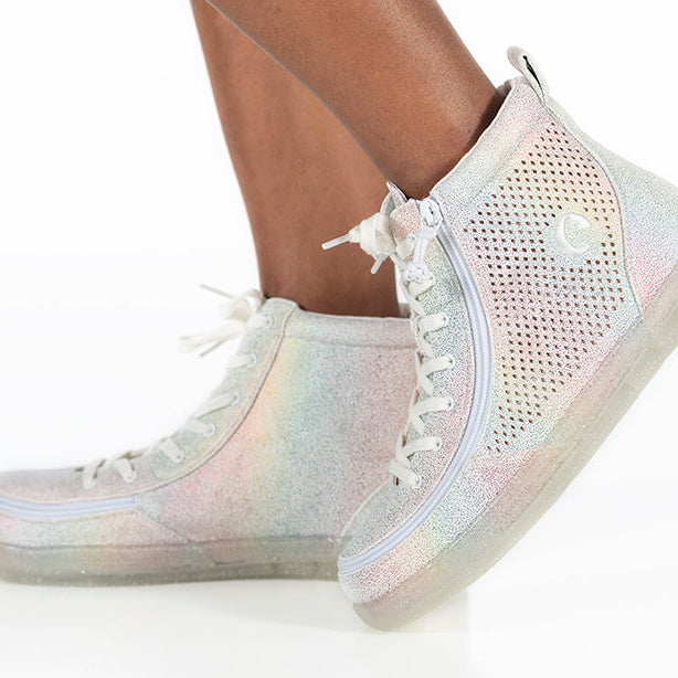 Kid's Rainbow Crackle BILLY Classic Lace Highs