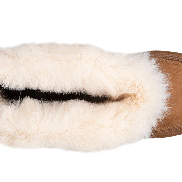 Kid's Chestnut BILLY Cozy Boots, zipper shoes, like velcro, that are adaptive, accessible, inclusive and use universal design to accommodate an afo. BILLY Footwear is medium and wide width, M, D and EEE, are comfortable, and come in toddler, kids, mens, and womens sizing.