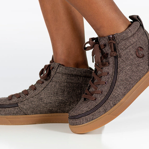 Brown Jersey BILLY Street High Tops