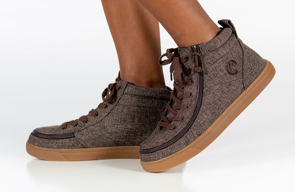 Brown Jersey BILLY Street High Tops