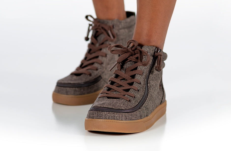 Brown Jersey BILLY Street High Tops