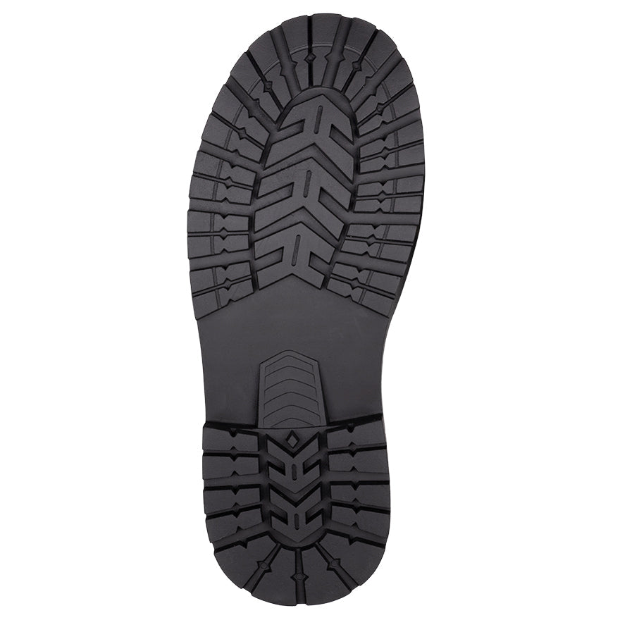 Kid's Black BILLY Lugs, zipper shoes, like velcro, that are adaptive, accessible, inclusive and use universal design to accommodate an afo. BILLY Footwear comes in medium and wide width, M, D and EEE, are comfortable, and come in toddler, kids, mens, and womens sizing.