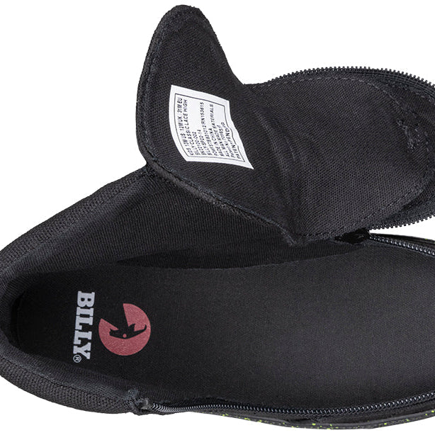 Black/Green Speckle BILLY Classic Lace High Tops