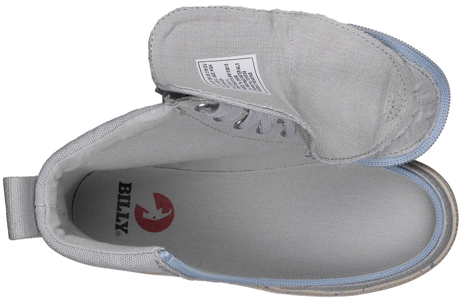 Grey/Blue Speckle BILLY Classic Lace High Tops