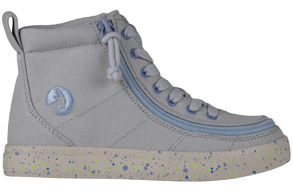 Grey/Blue Speckle BILLY Classic Lace High Tops