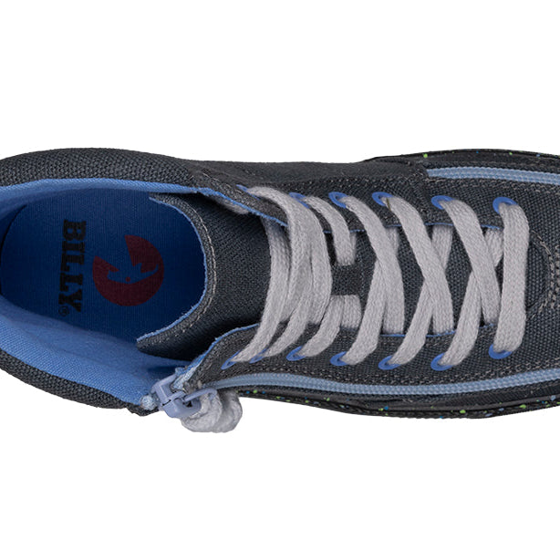 Charcoal/Blue Speckle BILLY Classic Lace High Tops