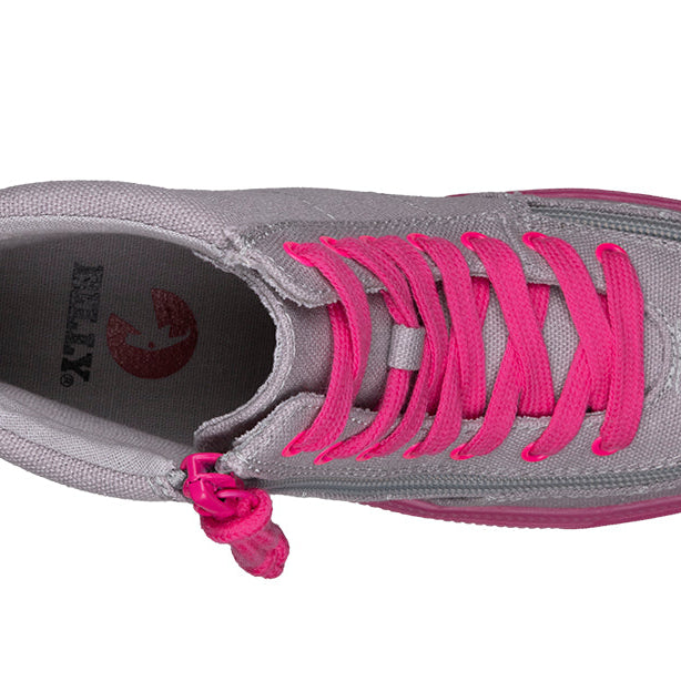 Grey/Pink BILLY Classic Lace High Tops