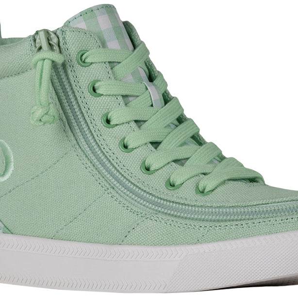 Green Gingham BILLY Classic Lace High Tops