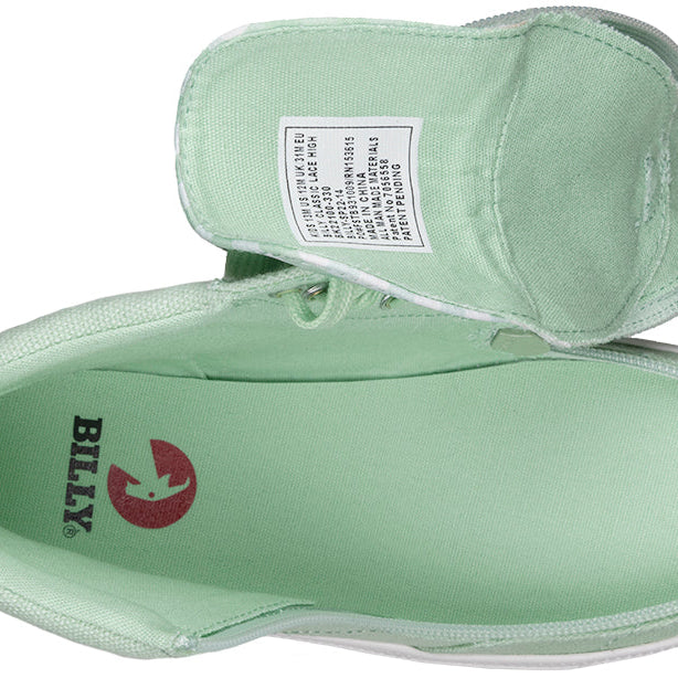Green Gingham BILLY Classic Lace High Tops