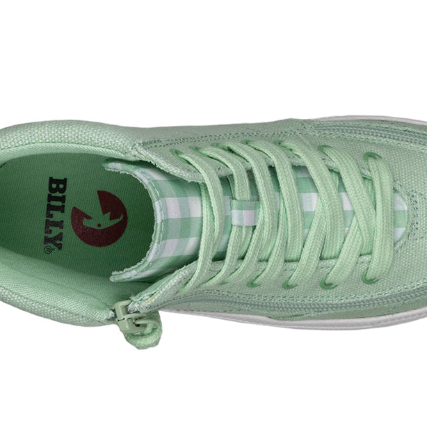 Green Gingham BILLY Classic Lace High Tops