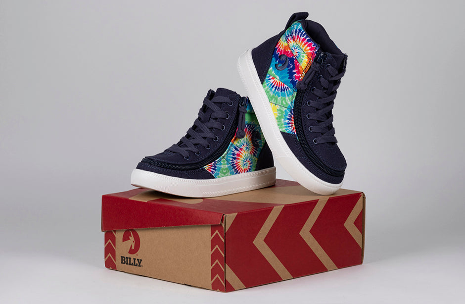 Navy Tie Dye BILLY Street High Tops