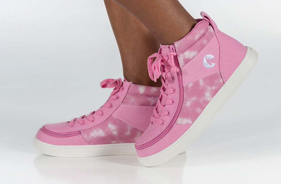 Pink Tie Dye BILLY Street High Tops