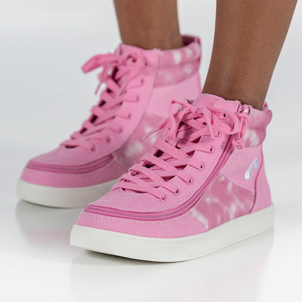 Pink Tie Dye BILLY Street High Tops