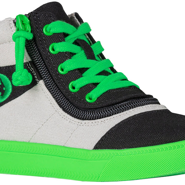 Black/Green BILLY Street Short Wrap High Tops