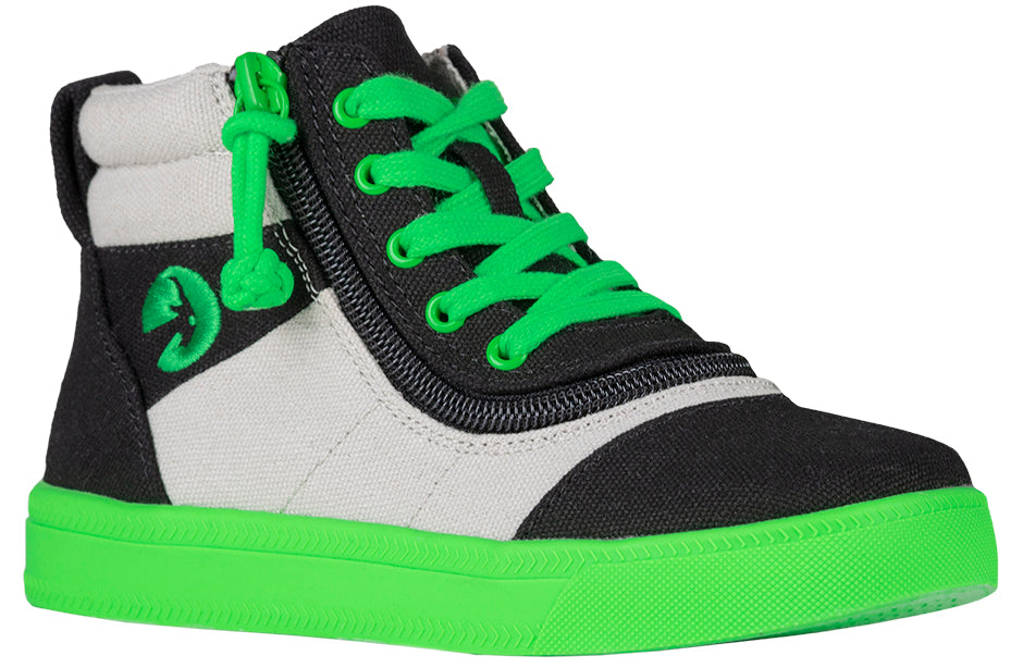 Black/Green BILLY Street Short Wrap High Tops