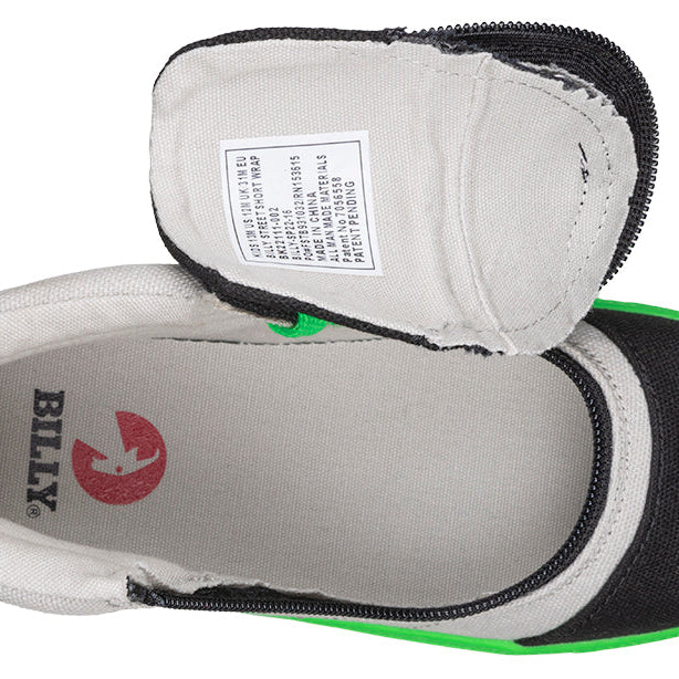 Black/Green BILLY Street Short Wrap High Tops