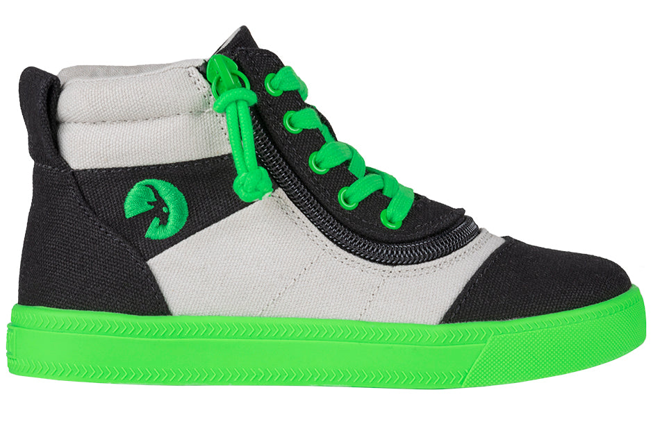 Black/Green BILLY Street Short Wrap High Tops