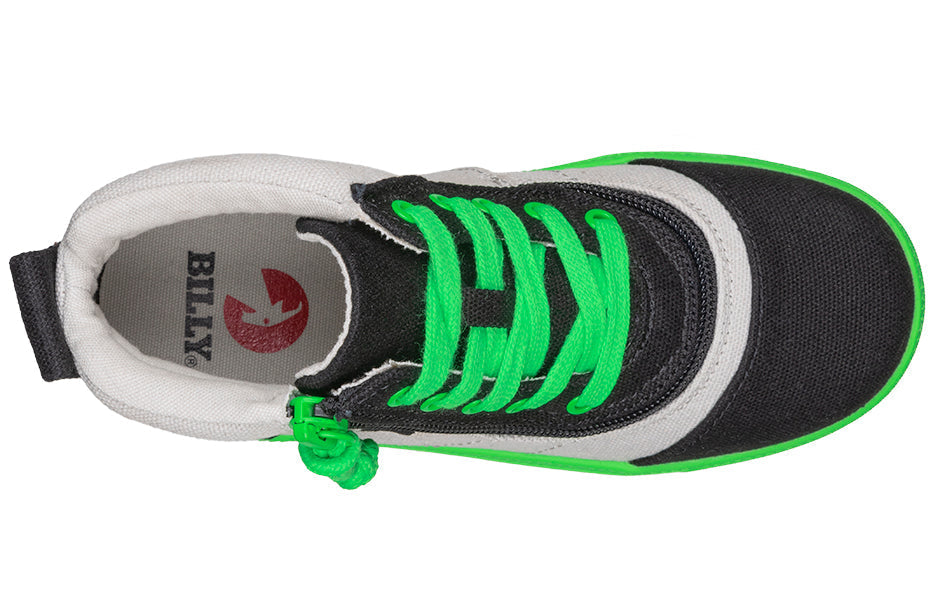 Black/Green BILLY Street Short Wrap High Tops