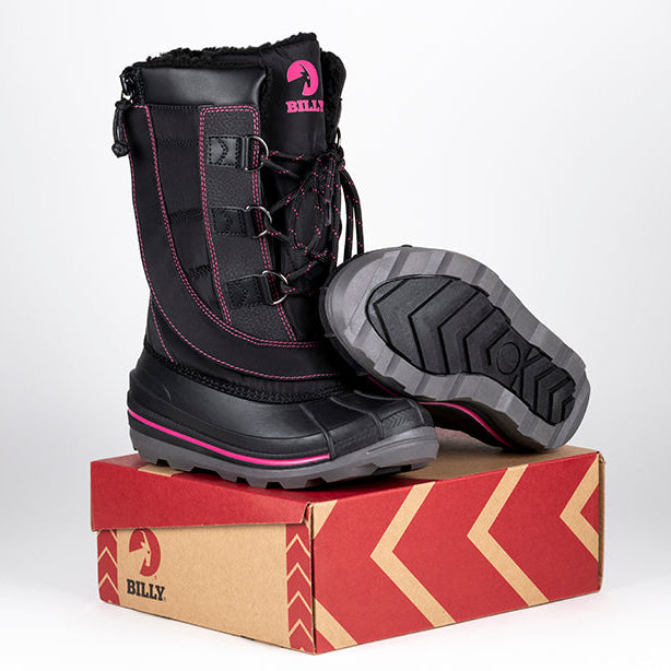 Black/Pink BILLY Ice II Winter Boots