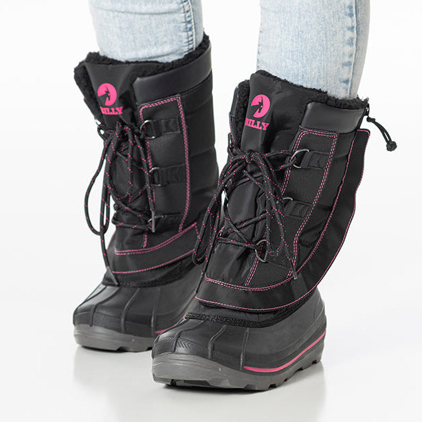 Black/Pink BILLY Ice II Winter Boots