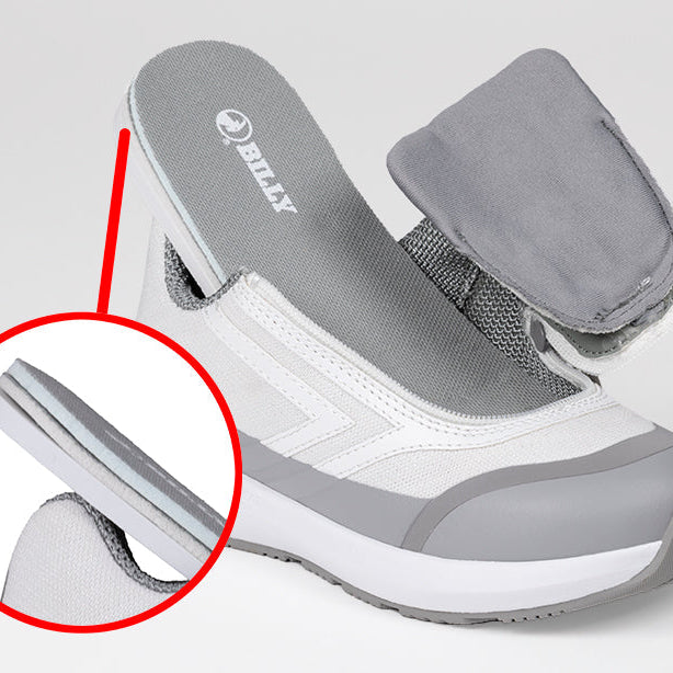 White BILLY Goat AFO-Friendly Shoes