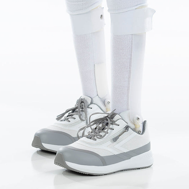 White BILLY Goat AFO-Friendly Shoes