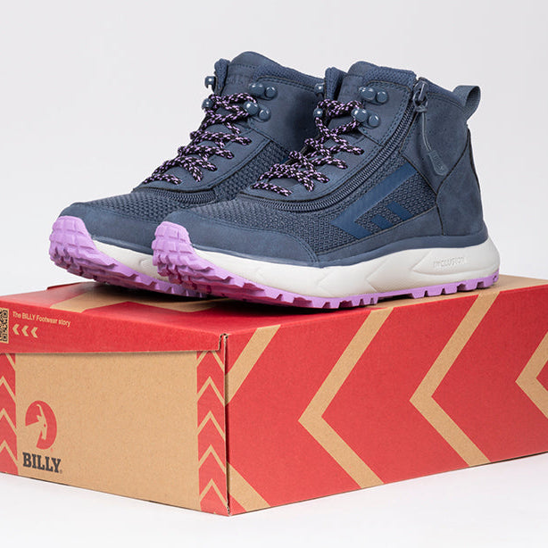 Women's Navy/Purple BILLY Inclusion Trail Boots