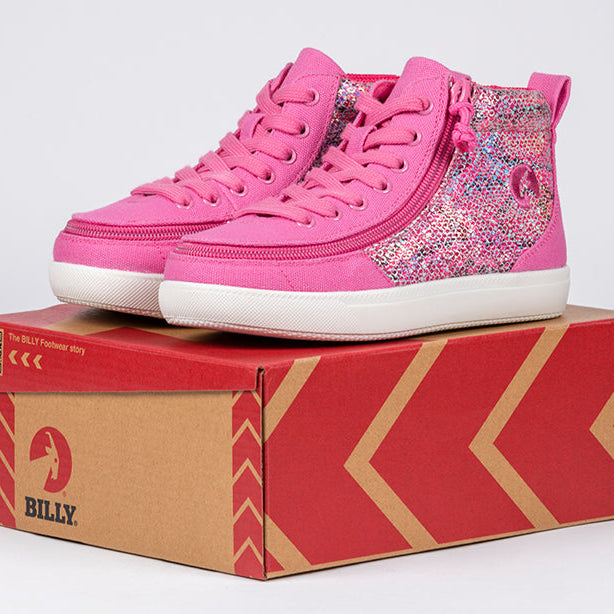 Fuchsia Snake BILLY Classic D|R II High Tops