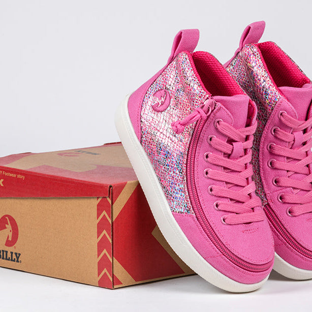 Fuchsia Snake BILLY Classic D|R II High Tops