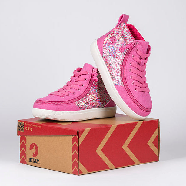 Fuchsia Snake BILLY Classic D|R II High Tops