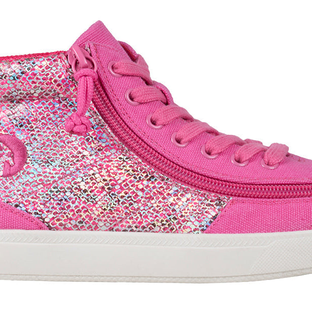Fuchsia Snake BILLY Classic D|R II High Tops