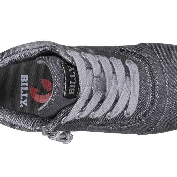 Black Acid Wash BILLY D|R II Short Wrap High Tops