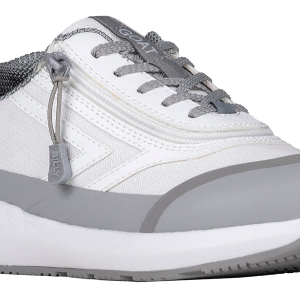 White BILLY Goat AFO-Friendly Shoes