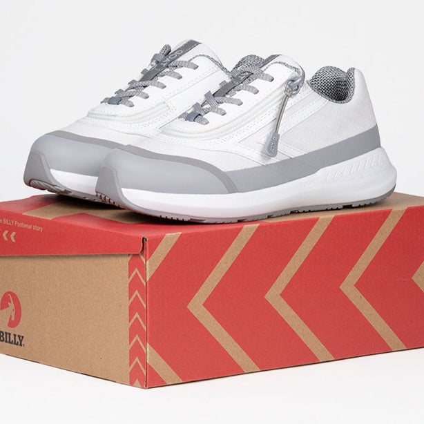 White BILLY Goat AFO-Friendly Shoes