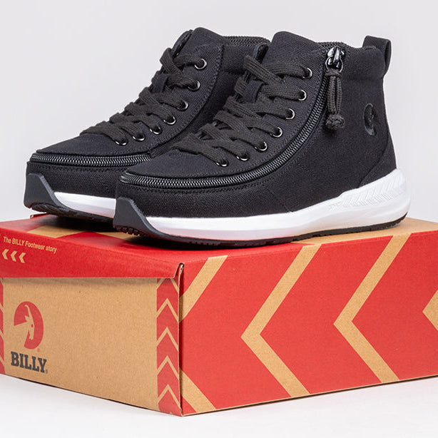 Black BILLY Goat Classic High Top AFO-Friendly Shoes