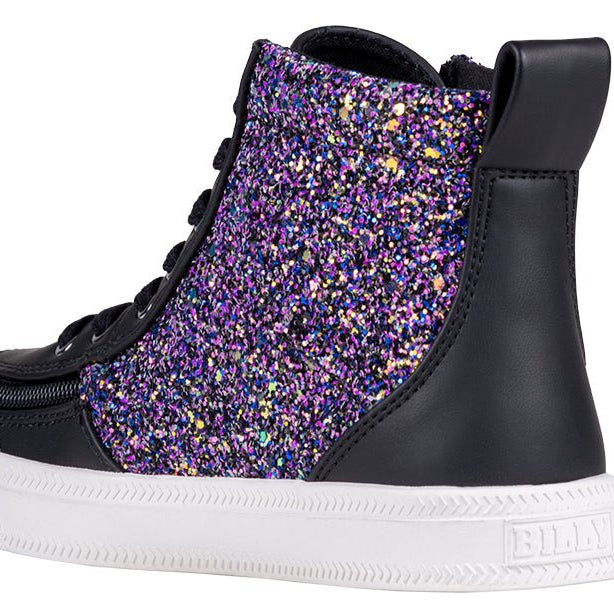 Black Fuchsia Glitz BILLY Classic Lace High Tops - BILLY Footwear® Canada