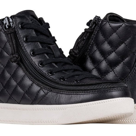 Black Leather BILLY Quilt High Tops - BILLY Footwear® Canada